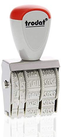 Trodat Rechteckig 1010 Classic Datumsstempel Deutsch, Monat abgekürzt, Abdruckgröße 4 x 26 mm