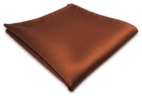 TigerTie Designer näsduk i enfärgad – kavalihandduk pochette näsduk – storlek 30 x 30 cm, Brun röd rödbrun, Einstecktuchgröße: ca. Länge 30 cm, Breite 30 cm