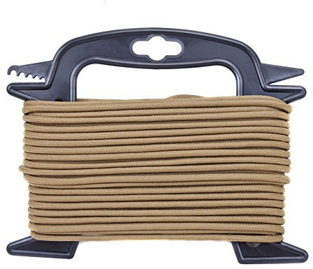 Megacord Paracord Mil-Spec Typ IV 340 kg Fallschirmleine (MIL-C-5040-H) mit kostenlosem Survival-Schnurwickler, 340 kg
