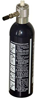 ROTEK wiederbefüllbare Sprühflasche inkl. 4 Düsen - einfach Mittel einfüllen, mit Druckluft befüllen und sprühen