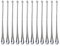 Clear Glass Tear Drop Icicles - 12 X 120mm by Premier