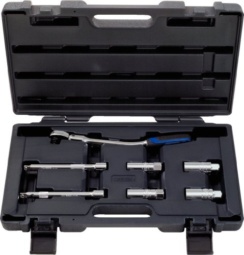 KS Tools 918.0607 3/8 CHROMEplus Zündkerzen-Service-Satz, 7-tlg.