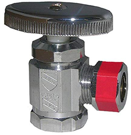 LASCO 06-7207 Válvula de Tope de ángulo, Servicio estándar, Hembra de 1/2 Pulgadas I, pack de 1