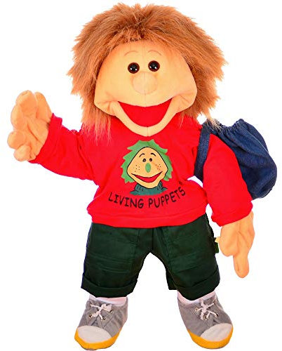 Living Puppets Gro�e Handpuppe Florian mit Badehose Groesse: 65 cm Farbe: rot Lieferumfang: Badehose im Rucksack MA000W230