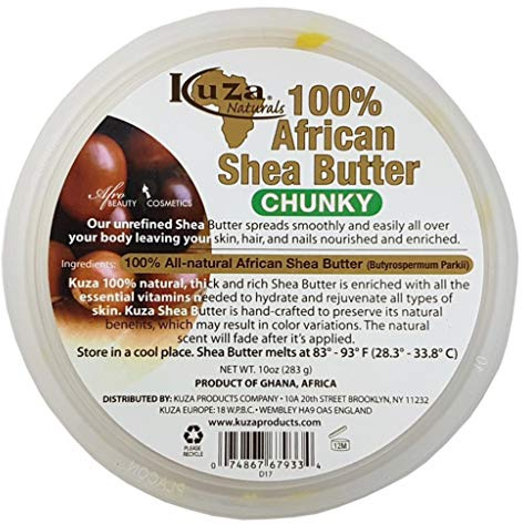 KUZA Afrikanische Sheabutter für Haut, Haare und Nägel, 283 g