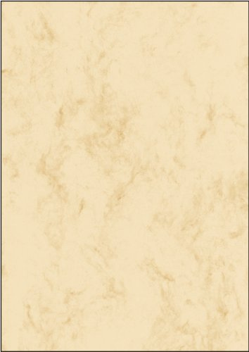 Sigel DP181 marmorpapper beige, A4, 25 blad, motiv på båda sidorna, 90 g – fler färger