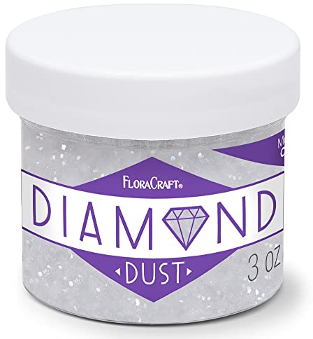 FloraCraft Diamond Dust Glitter 85 ml klart glas