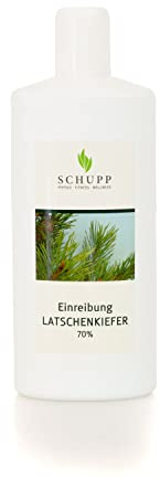 Schupp Einreibung Latschenkiefer 70% 1 Litre, latschenkiefer für aktive Personen, Wellness-Enthusiasten, alle Altersgruppen / unisex