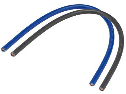 Bobinot de câble - Bobine de fils électrique - Câble électrique - Couronne de câble - DEBFLEX - Cordon HO7VK - 10mm ² - 0.3 mètre- Couleur Bleu/Noir 707720