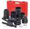 Orion Motor Tech Wheel Bearing Puller Tool Set for Front Wheel Drive Bearing Removal & Installation, 24pc Automotive Bearing Press Kit with Sliding Screws Universal Bushings Sleeves Storage Case, Red