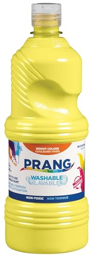 Prang Washable Tempera Paint, Yellow, 32 Oz., 1 Count