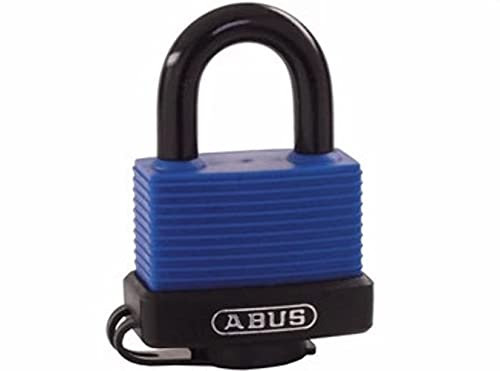 ABUS Aqua Safe 70IB/45 Heavy Duty Outdoor Padlock with Keys – Brass Body, Weatherproof – Stainless Steel Shackle for Corrosion Protection – Plastic Coating – ABUS Security Level 5