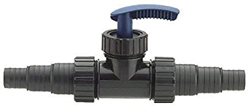 Oase 56630 Durchflussregler 1 1/2, schwarz - stufenlose Regulierung, Regelventil für Wasserschlauch, Brunnenregelung