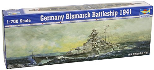 Trumpeter 05711 modellbyggsats slagfartyg Bismarck 1941