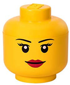 Room Copenhagen, Lego-Cabeza de Almacenamiento Grande, niña, Polipropileno, Large