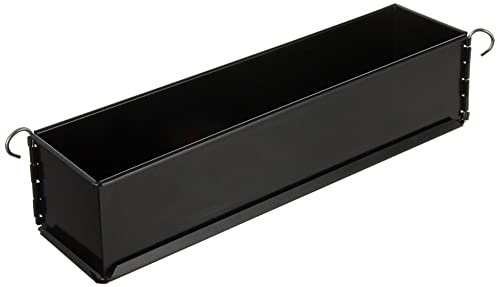 Paderno Form Pate, Pastetenform lang Uni Mini mit Scharnier für Pastetenkruste, Spülmaschinenfest, 35 cm, Schwarz