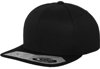 Flexfit 110 Fitted Snapback Cap, Farbe Schwarz, Größe One Size