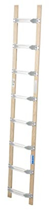 Krause 804303 Dachleiter Alu 8 Sprossen