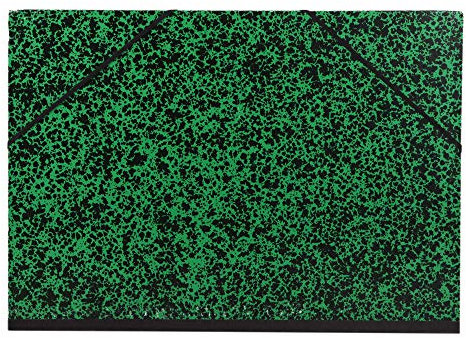 Clairefontaine 93244C Annonay Zeichenmappe (ohne Klappen, Rücken 30 mm, innen: 50 x 70 cm, außen: 52 x 72 cm, ideal zur Aufbewahrung Ihrer Werke) grün
