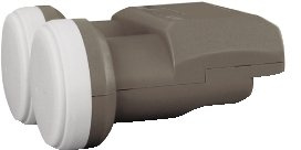 LNB MONOBLOCCO 2 SATELLITI 1 USCITA DUALFEED 6° GBC