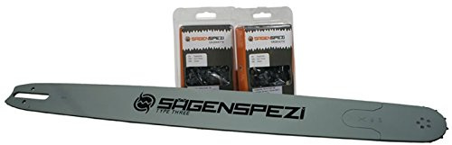 Sägenspezi Guide 63cm 3/8 1,6mm et 2 chaînes à gouge carrée pour Stihl 039 MS390 MS 390