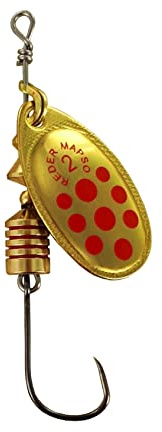 MAPSO - 5 Spinners de pesca REDER-2 4.50 gms. anzuelo de pescado