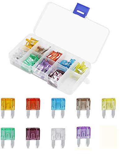 AHL 90pcs Fusibili Automotive Fuse Auto Motocicletta Compresse Fuse 5A 7.5A 10A 15A 20A 25A 30A 35A 40A