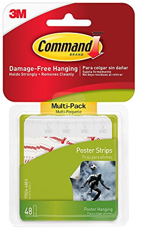 Command 6-packages of Poster Strips, Decorate Damage-Free, 288 strips total, Indoor Use (17024-48ES)