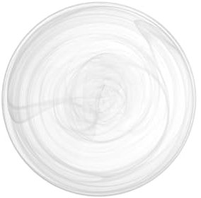 H&H Alabastro - Juego de 6 platos hondos, cristal, blanco, 21 cm, 21 x 21 x 4 cm, 6 unidades