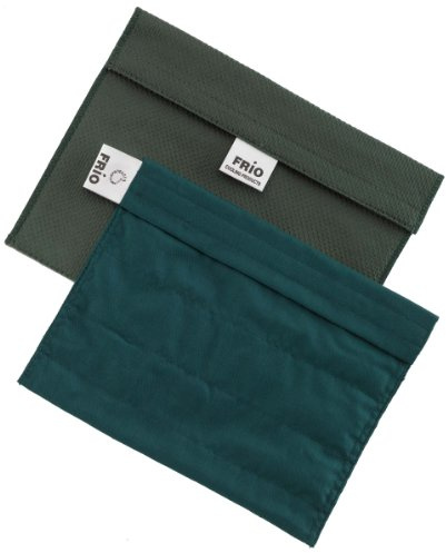 FRIO - Borsa isotermica per mantenere l'insulina, verde, 21 x 15 cm
