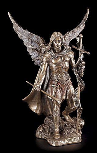 Figura del Arcángel Gabriel con bastón y trompeta mediana - Veronese