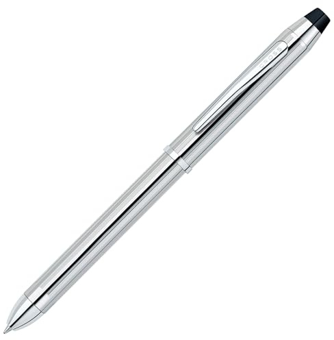 Cross Tech 3+ Multifunktionsschreibgerät (Standardbox, Drehbleistift, Kugelschreiber, Radierer/Stylus Kappe) glanzchrom