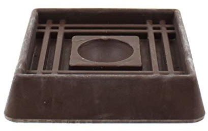 Shepherd Hardware - Rubber Furniture Caster Cups - 50mm (2) Square - Pack of 4