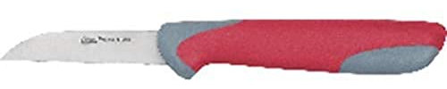 Coltello da Cucina Clauss T-18428, Lame Rivestite al Nitruro di Titanio, 6 Cm, Grigio/Rosso