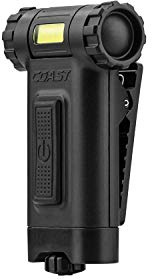 Coast HX4 80 Lumen Dual Color (White & Red) Magnetic LED Clip Light with Beam Rotation, Black
