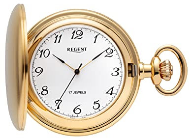 Regent LC-mechanisch vergoldet Taschenuhr