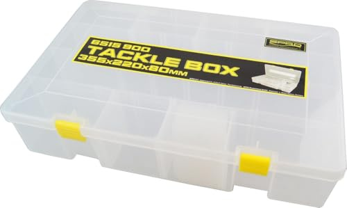 Spro Tackle Box 35,5x22x8cm - Tacklebox für Wobbler & Gummiköder, Köderbox für Blinker, Spinner & Gummifische, Kunstköderbox