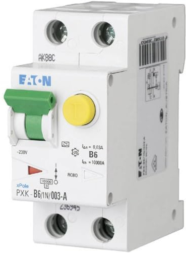 Eaton 236945 FI/LS, 6A, 30mA, LS-Kennline-B, 1p+N, FI-Char: A