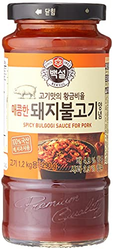 Salsa marinata Bulgogi barbecue di maiale piccante BEKSUL 290g Corea