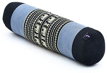 Leewadee Bolster Yoga 50 x 15 x 15 cm - Rullo Compatto Kapok Yoga, Meditazione & Massaggio