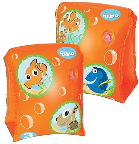Bestway 91100 - Braccioli Nemo, Dimensione 23 x 15 cm, Arancione