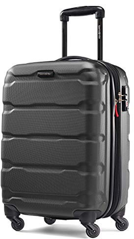 Samsonite Omni PC Hardside Erweiterbares Gepäck, schwarz, Carry-On 20-Inch, Omni PC Hartschalengepäck erweiterbar mit Spinnrollen