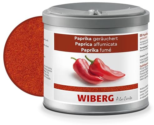 WIBERG Paprika geräuchert – Intensives Aroma für viele verschiedene Speisen – perfekt für Gulasch und Paprikagerichte, 270 g