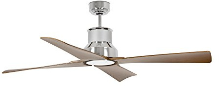FARO BARCELONA 33482 – WINCHE Ø130 DC Chrom 4 Flügel Holz