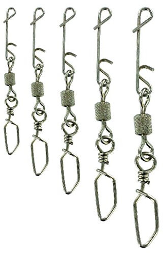 JENZI NO Knot-Verbinder mit Duo-Lock Karabiner-Wirbel X-Strong 38 Kg