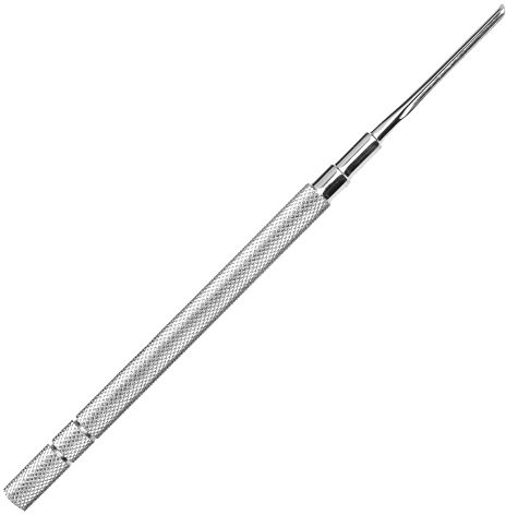 May Hohlmeißel 1,5 mm Durchmesser Nagelfalzinstrument Edelstahl | Rostfrei und extrem langlebig. Das ideale Profi-Instrument für die detailgenaue Maniküre, Pediküre und den Modellbau.