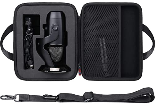 khanka Hartschalen-Schutzhülle für Logitech für Creators Blue Yeti USB-Mikrofon/Blue Yeti X USB-Computer-Mikrofon, nur Hülle