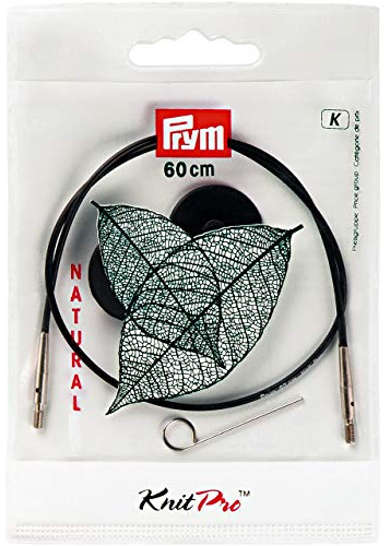 Prym 223981 Seil & Zubehör für Rundstricknadeln NATURAL 60 cm Rundstricknadel, Metall, mehrfarbig