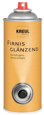 Kreul Künstler Sprühfirnis Acryl & Öl 400 ml Klarlack-Spray Leinwand Lichtecht Wasserfest Lösungsmittelfrei Ganzjährig Glänzend