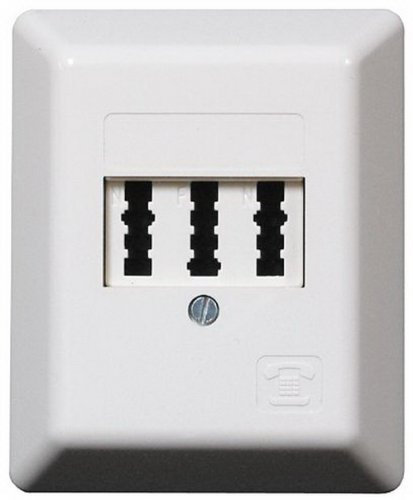 Presa TAE NFN, a parete, 1 telefono, 2 fax o AB